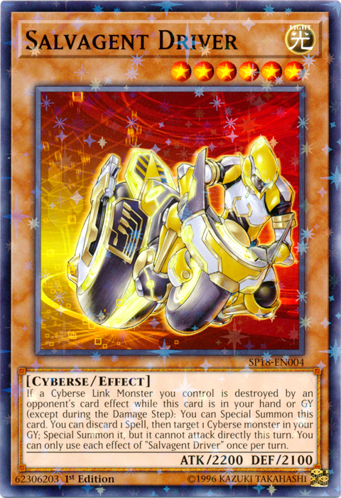 Salvagent Driver [SP18-EN004] Starfoil Rare | Tables and Towers