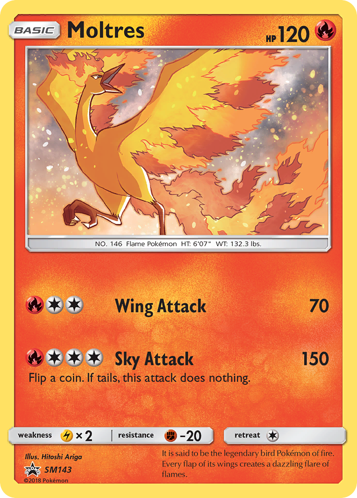 Moltres (SM143) [Sun & Moon: Black Star Promos] | Tables and Towers