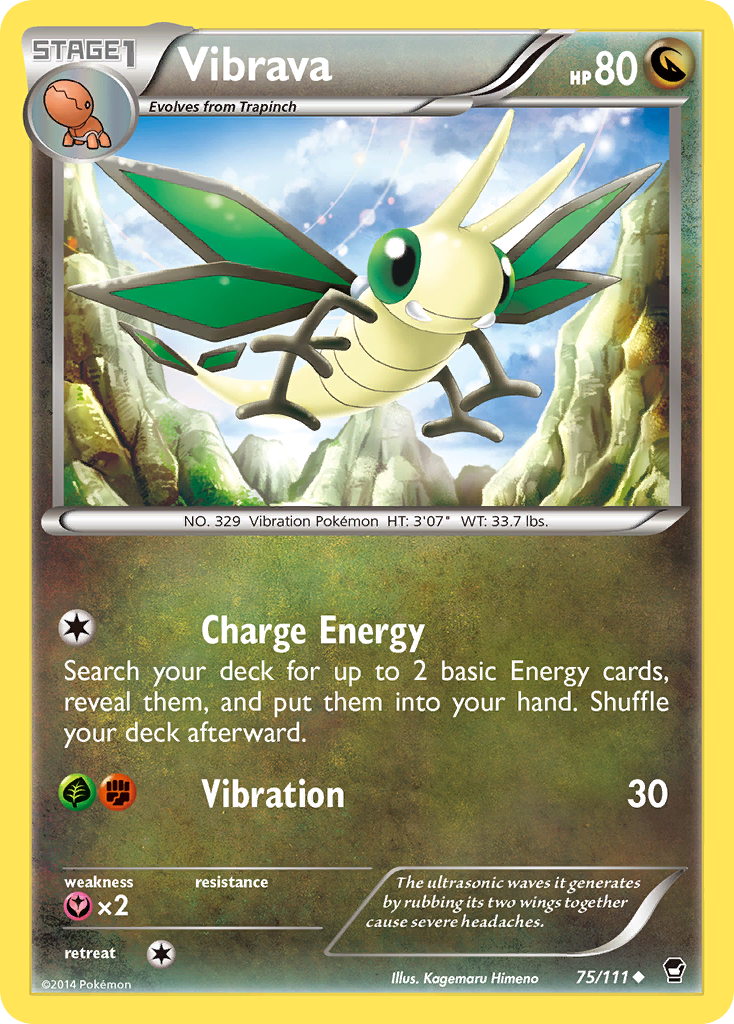 Vibrava (75/111) [XY: Furious Fists] | Tables and Towers