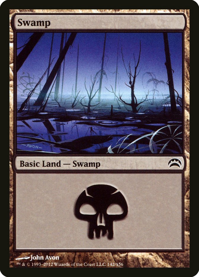 Swamp (142) [Planechase 2012] | Tables and Towers