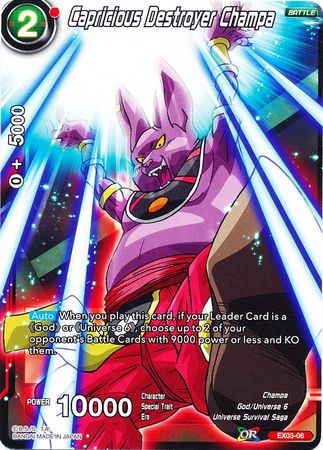 Capricious Destroyer Champa (EX03-06) [Ultimate Box] | Tables and Towers