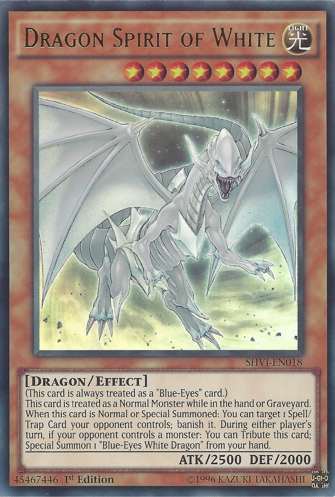 Dragon Spirit of White [SHVI-EN018] Ultra Rare | Tables and Towers