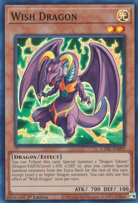 Wish Dragon [CYAC-EN093] Super Rare | Tables and Towers