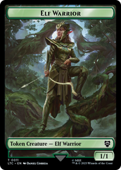 Elf Warrior // Bird Double Sided Token [The Lord of the Rings: Tales of Middle-Earth Commander Tokens] | Tables and Towers