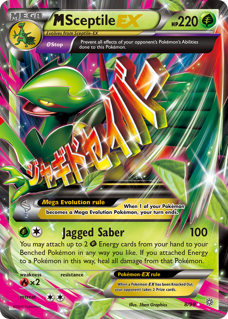 M Sceptile EX (8/98) [XY: Ancient Origins] | Tables and Towers