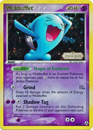 Wobbuffet (28/92) (Stamped) [EX: Legend Maker] | Tables and Towers