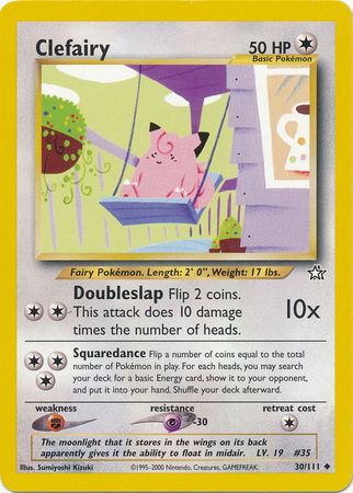 Clefairy (30/111) [Neo Genesis Unlimited] | Tables and Towers