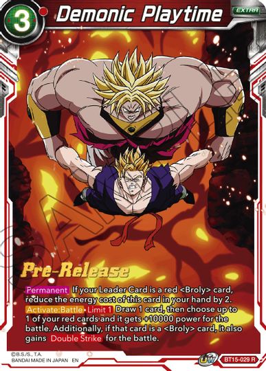 Demonic Playtime (BT15-029) [Saiyan Showdown Prerelease Promos] | Tables and Towers