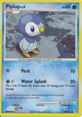 Piplup (93/130) (Cosmos Holo) [Diamond & Pearl: Base Set] | Tables and Towers