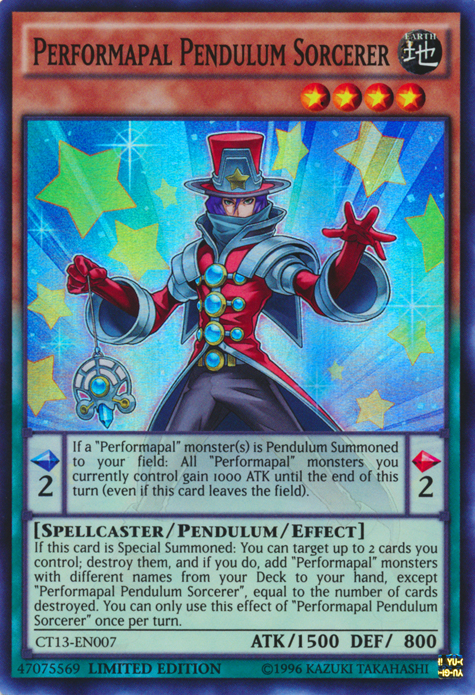 Performapal Pendulum Sorcerer [CT13-EN007] Super Rare | Tables and Towers