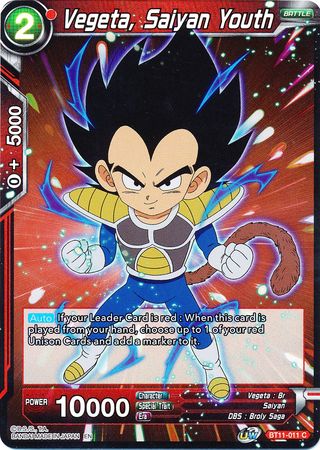 Vegeta, Saiyan Youth (BT11-011) [Vermilion Bloodline] | Tables and Towers