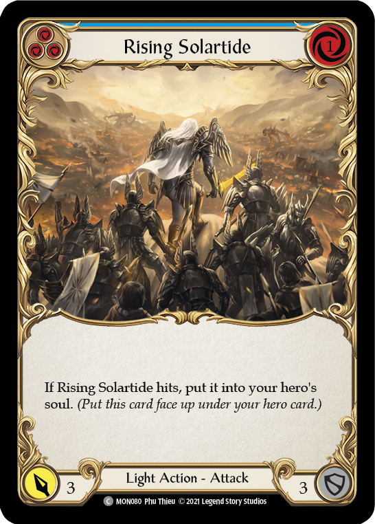 Rising Solartide (Blue) [MON080] (Monarch)  1st Edition Normal | Tables and Towers