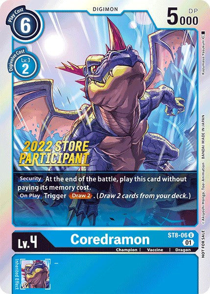 Coredramon [ST8-06] (2022 Store Participant) [Starter Deck: Ulforce Veedramon Promos] | Tables and Towers