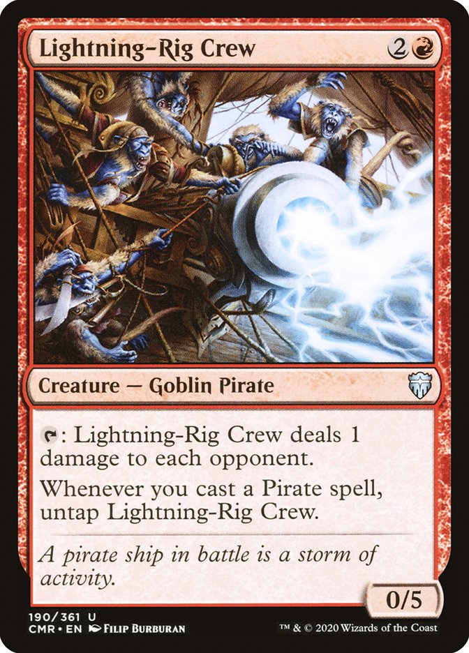 Lightning-Rig Crew [Commander Legends] | Tables and Towers