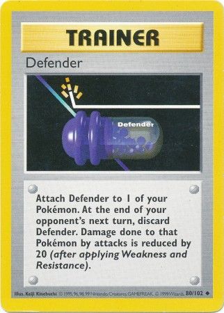 Defender (80/102) [Base Set Shadowless Unlimited] | Tables and Towers