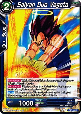 Saiyan Duo Vegeta (BT6-034) [Destroyer Kings] | Tables and Towers