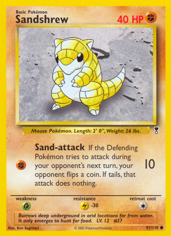 Sandshrew (91/110) [Legendary Collection] | Tables and Towers