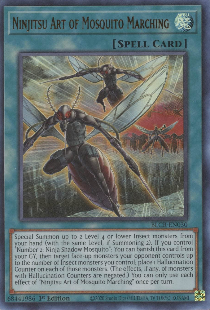 Ninjitsu Art of Mosquito Marching [BLCR-EN030] Ultra Rare | Tables and Towers