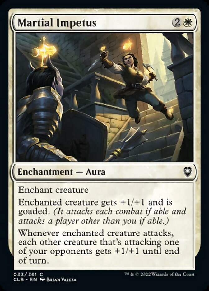 Martial Impetus [Commander Legends: Battle for Baldur's Gate] | Tables and Towers