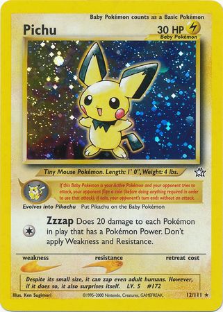 Pichu (12/111) [Neo Genesis Unlimited] | Tables and Towers