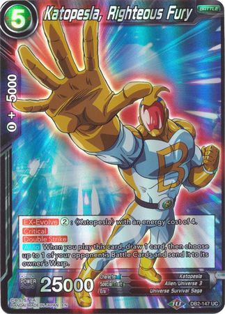 Katopesla, Sonic Justice (Reprint) (DB2-148) [Battle Evolution Booster] | Tables and Towers