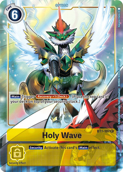 Holy Wave [BT1-107] (Dash Pack) [Release Special Booster Ver.1.5 Promos] | Tables and Towers