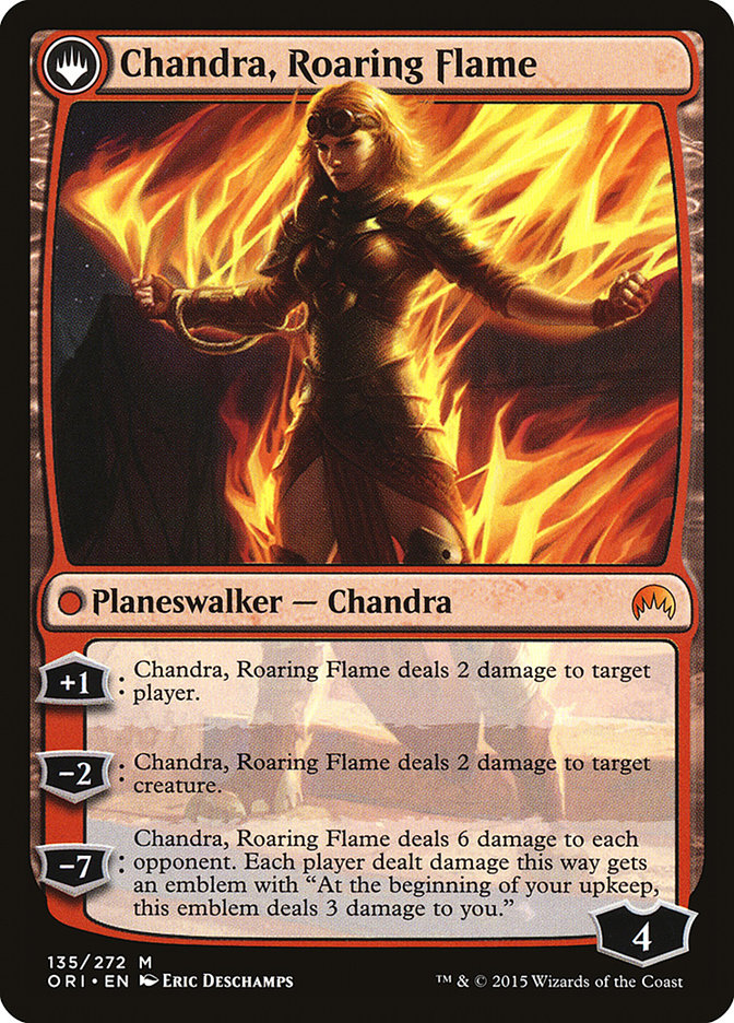 Chandra, Fire of Kaladesh // Chandra, Roaring Flame [Magic Origins] | Tables and Towers