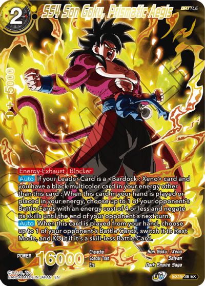 SS4 Son Goku, Prismatic Aegis (EX19-36) [Special Anniversary Set 2021] | Tables and Towers