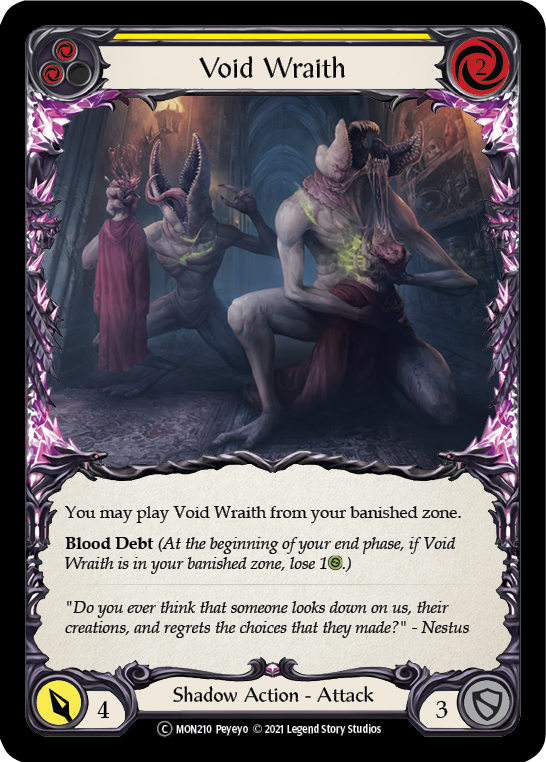 Void Wraith (Yellow) [U-MON210] (Monarch Unlimited)  Unlimited Normal | Tables and Towers