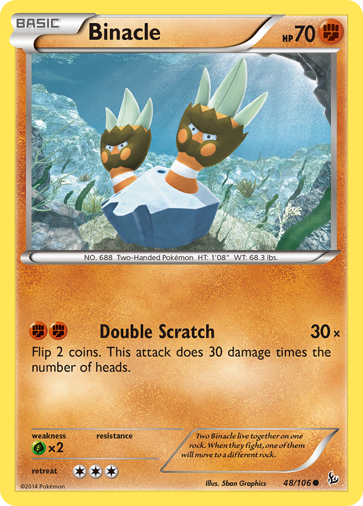 Binacle (48/106) [XY: Flashfire] | Tables and Towers