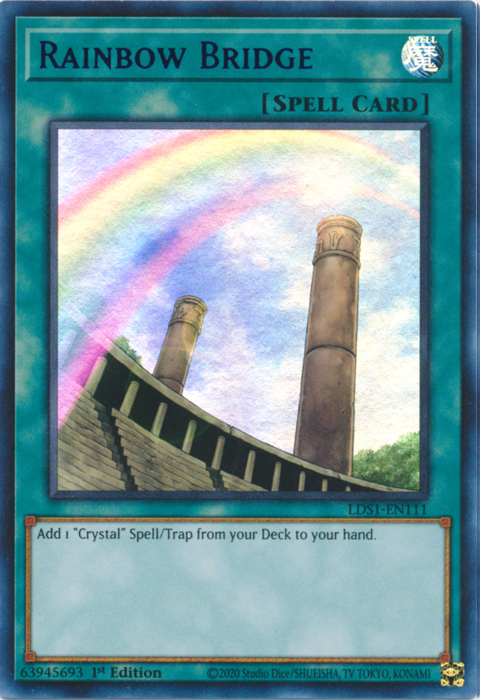 Rainbow Bridge (Blue) [LDS1-EN111] Ultra Rare | Tables and Towers