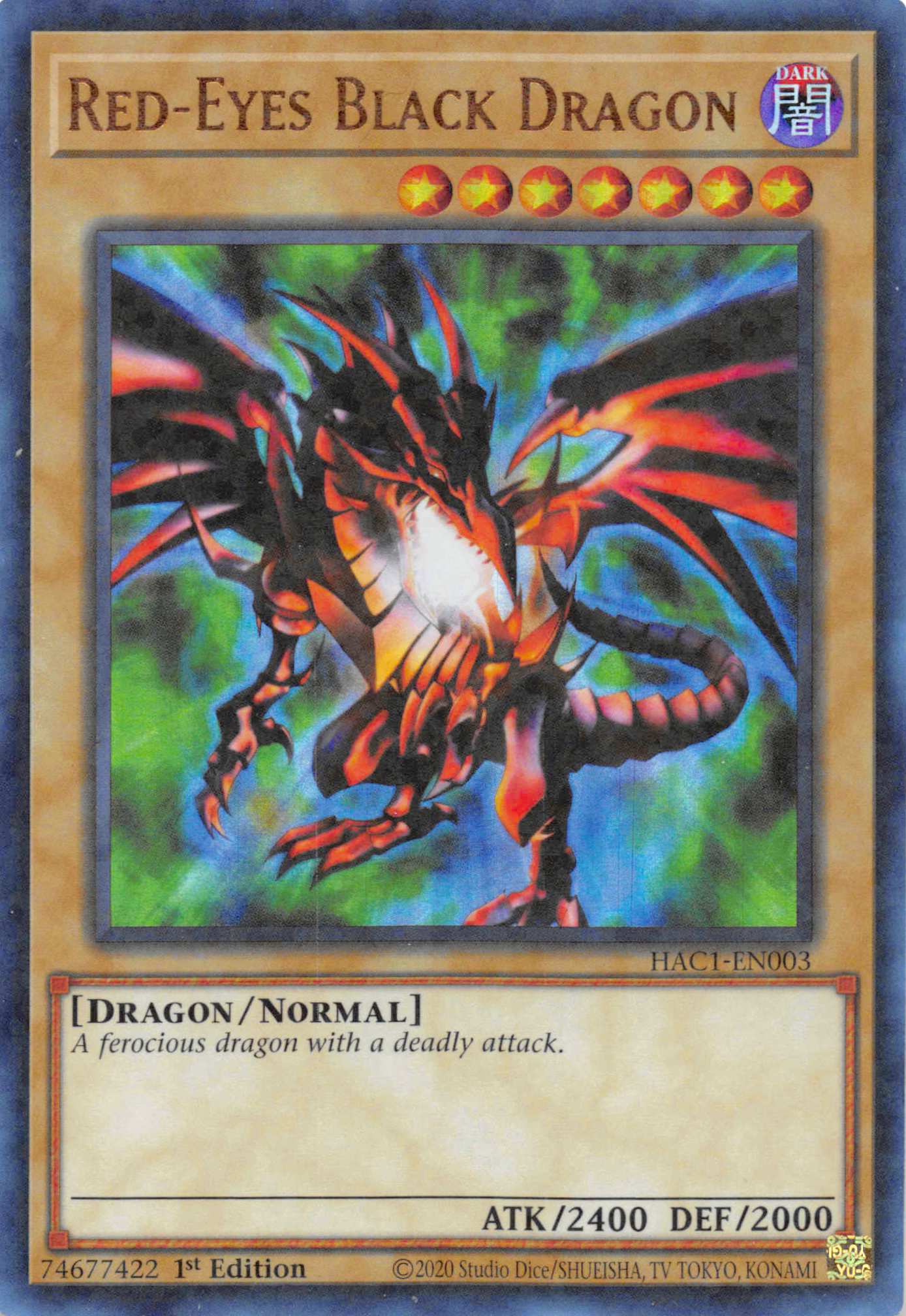 Red-Eyes Black Dragon (Duel Terminal) [HAC1-EN003] Parallel Rare | Tables and Towers