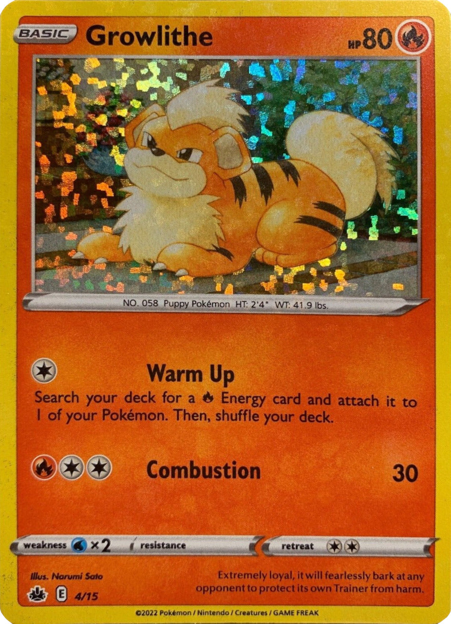 Growlithe (4/15) [McDonald's Promos: Match Battle] | Tables and Towers