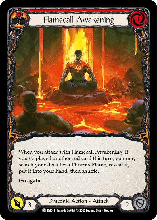 Flamecall Awakening [FAI012] (Uprising Fai Blitz Deck) | Tables and Towers