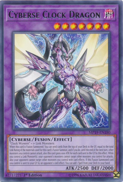 Cyberse Clock Dragon [MP19-EN180] Rare | Tables and Towers