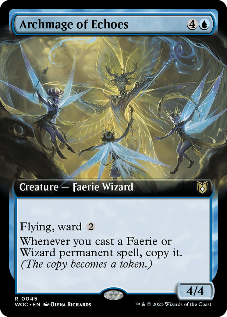 Archmage of Echoes (Extended Art) [Wilds of Eldraine Commander] | Tables and Towers