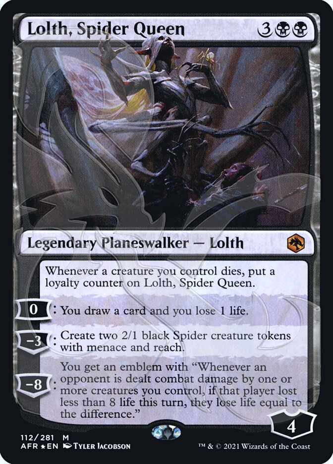 Lolth, Spider Queen (Ampersand Promo) [Dungeons & Dragons: Adventures in the Forgotten Realms Promos] | Tables and Towers