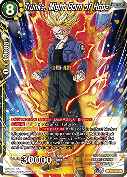 Trunks, Might Born of Hope (BT13-101) [Supreme Rivalry] | Tables and Towers