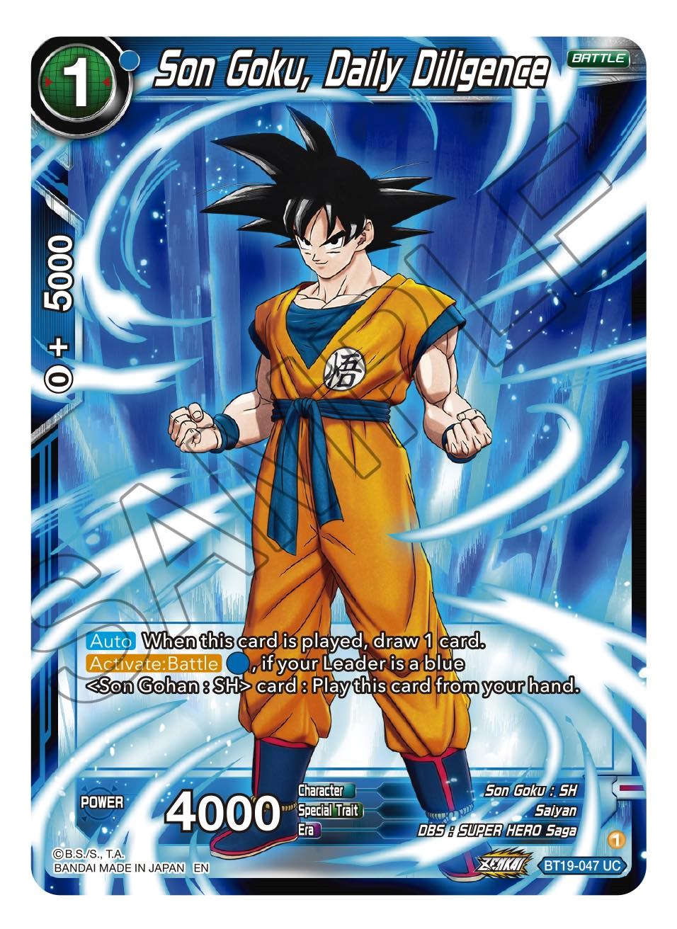 Son Goku, Daily Diligence (BT19-047) [Fighter's Ambition] | Tables and Towers