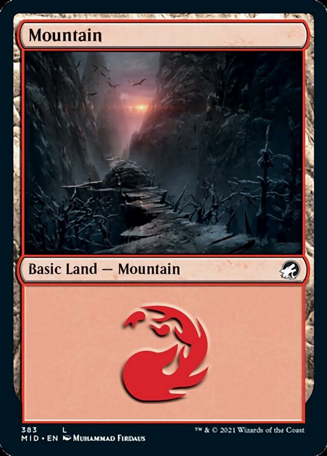 Mountain (383) [Innistrad: Midnight Hunt] | Tables and Towers