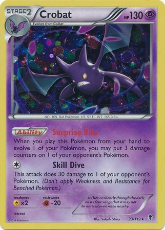 Crobat (33/119) (Cosmos Holo) [XY: Phantom Forces] | Tables and Towers