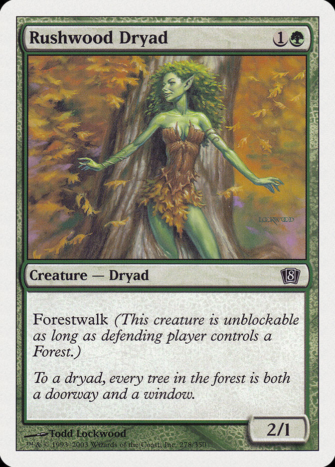 Rushwood Dryad [Eighth Edition] | Tables and Towers