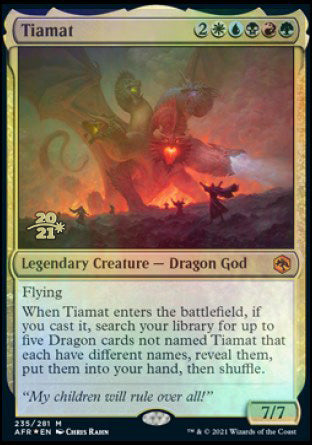 Tiamat [Dungeons & Dragons: Adventures in the Forgotten Realms Prerelease Promos] | Tables and Towers