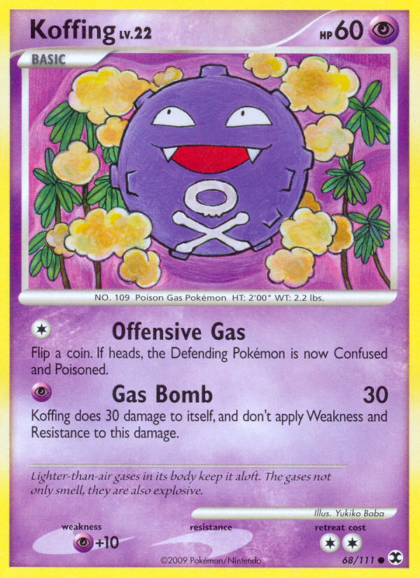 Koffing (68/111) [Platinum: Rising Rivals] | Tables and Towers