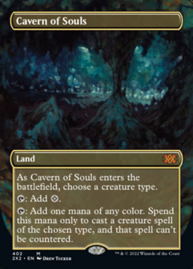 Cavern of Souls (Borderless Alternate Art) [Double Masters 2022] | Tables and Towers