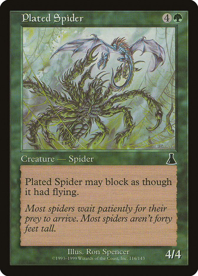 Plated Spider [Urza's Destiny] | Tables and Towers