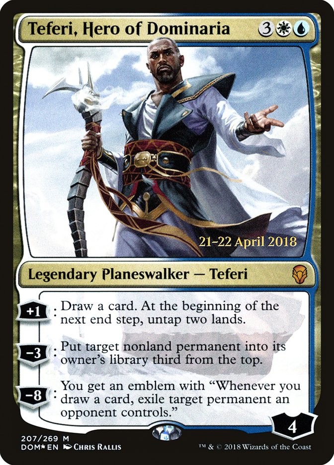 Teferi, Hero of Dominaria [Dominaria Prerelease Promos] | Tables and Towers