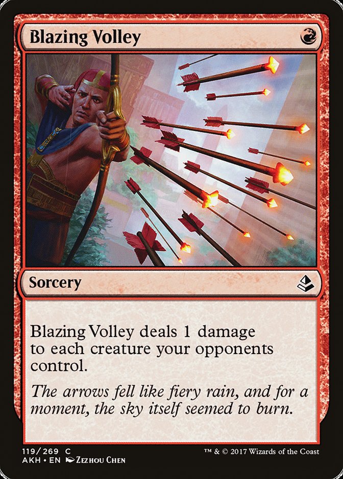 Blazing Volley [Amonkhet] | Tables and Towers