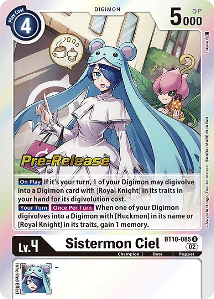 Sistermon Ciel [BT10-085] [Xros Encounter Pre-Release Cards] | Tables and Towers