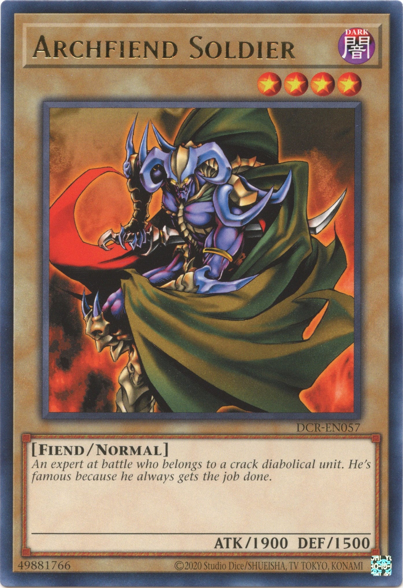 Archfiend Soldier (25th Anniversary) [DCR-EN057] Rare | Tables and Towers